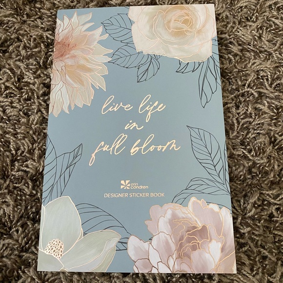 Erin Condren Other - Erin Condren Live Life In Full Bloom Sticker book
